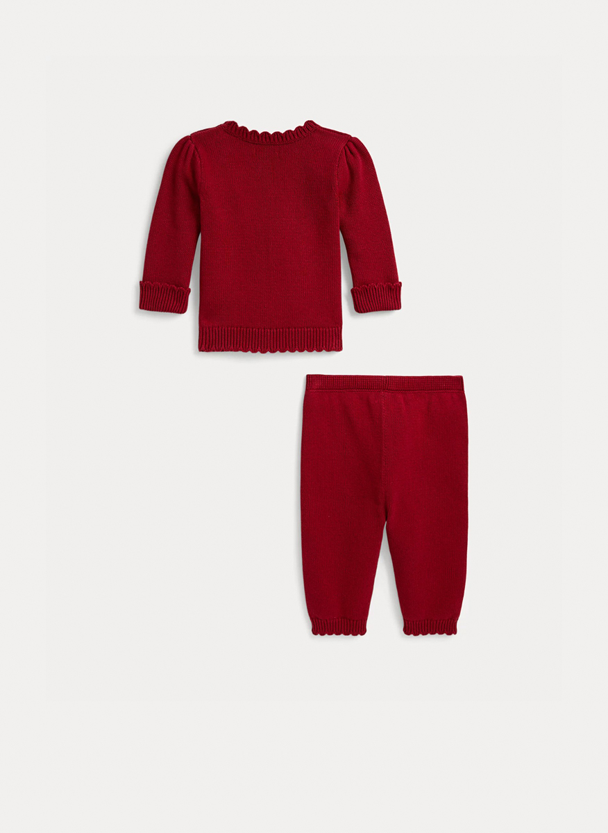 Комплект за бебе от плетиво Ralph Lauren Kids