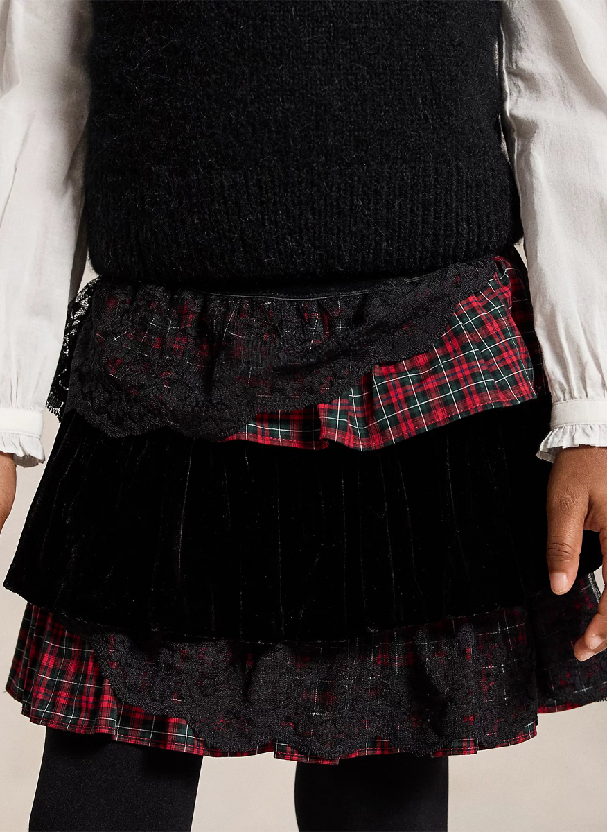 Ralph Lauren Kids 3-6 skirt with lace