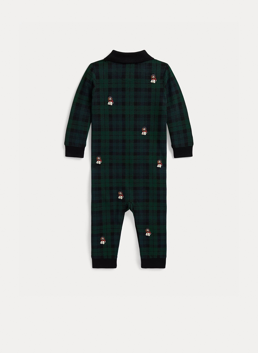 Ralph Lauren Kids romper with embroided details