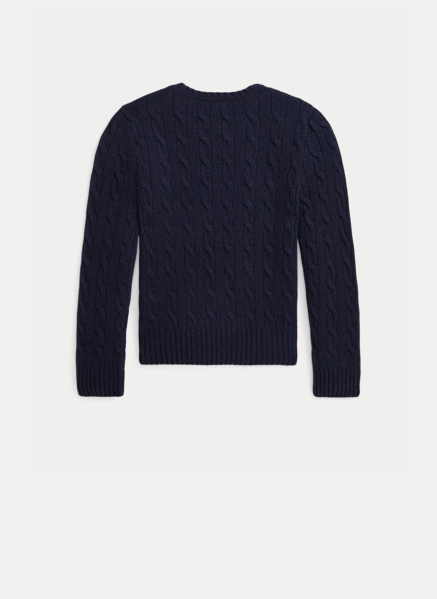Ralph Lauren Kids 7-14 sweater with embroidery
