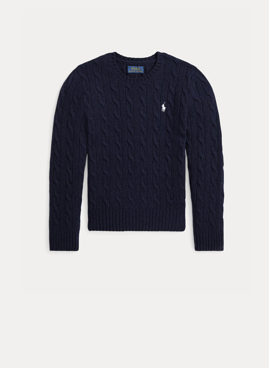 Ralph Lauren Kids 7-14 sweater with embroidery