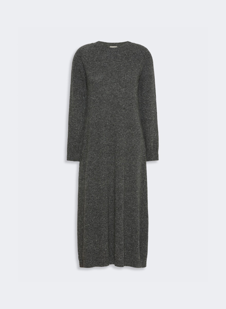 Дълга рокля с вълна и коприна Weekend Max Mara Wkdgoccia
