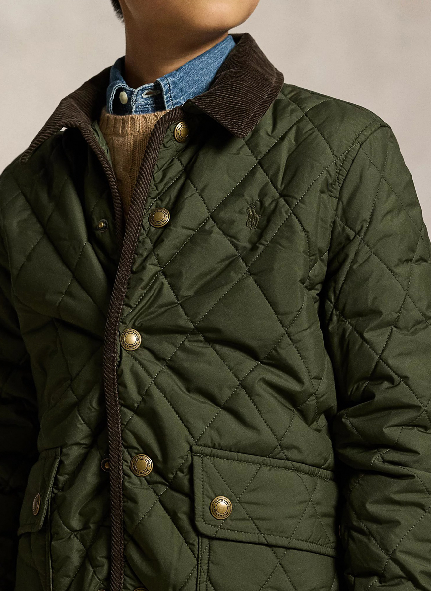 Ralph Lauren Kids 6-14 quilted jacket