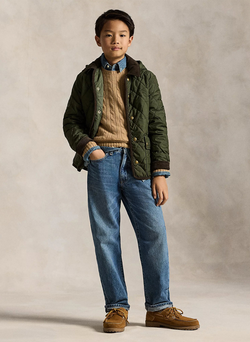 Ralph Lauren Kids 6-14 quilted jacket