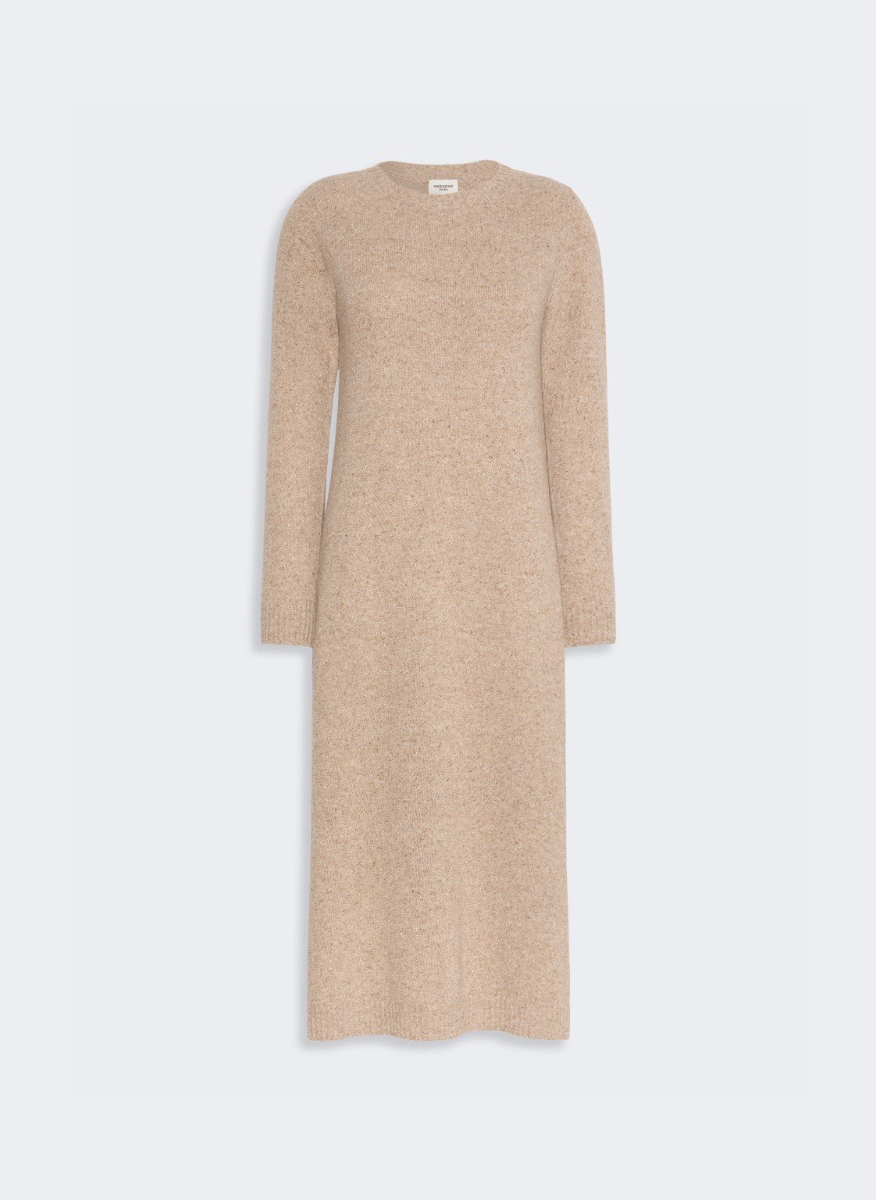 Дълга рокля с вълна и коприна Weekend Max Mara Wkdgoccia