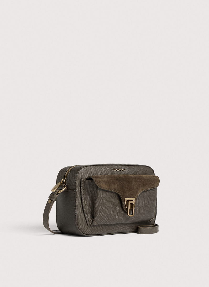 Мини чанта Coccinelle Beat Fango Small