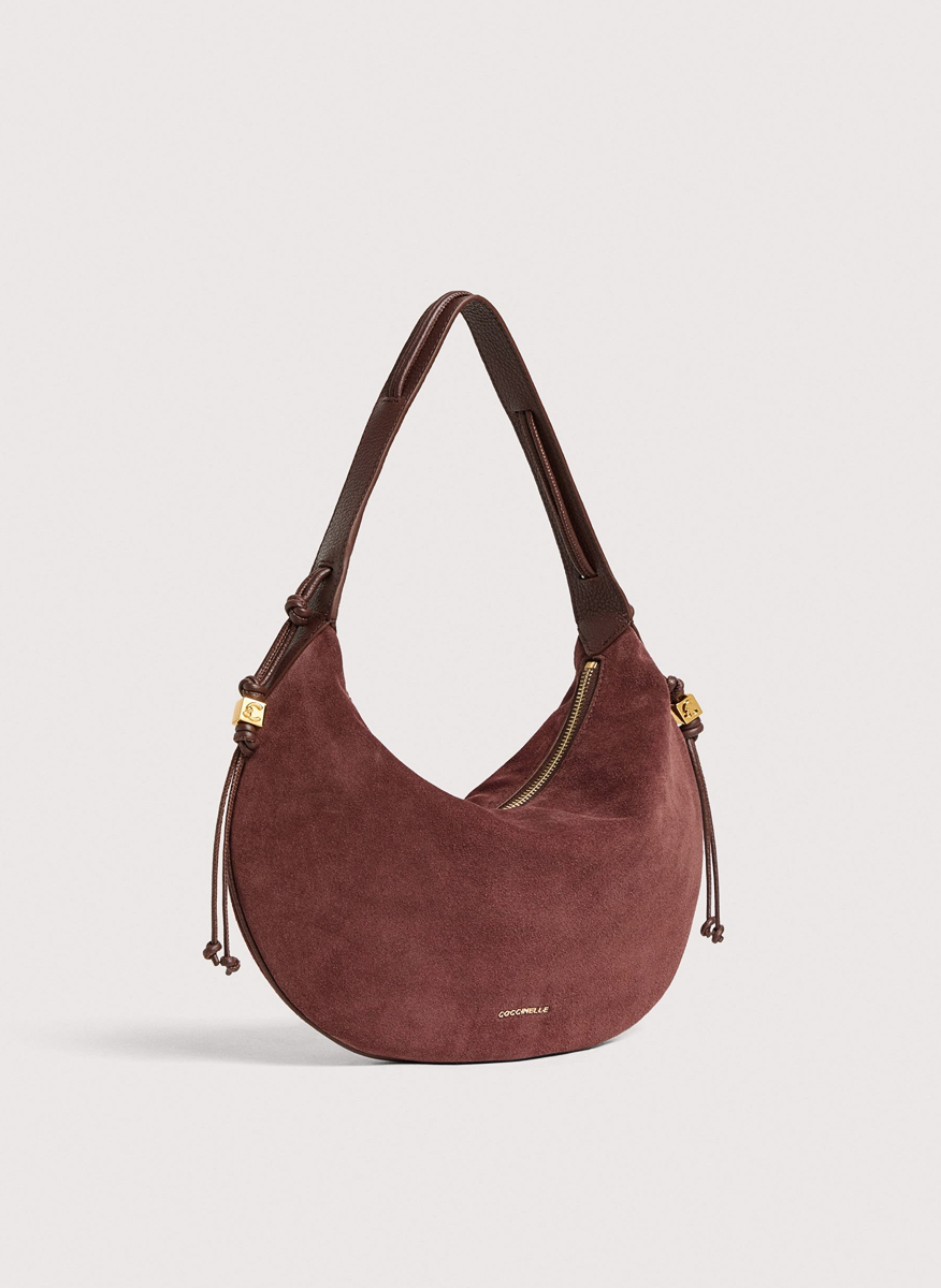 Велурена чанта Coccinelle Thess Medium