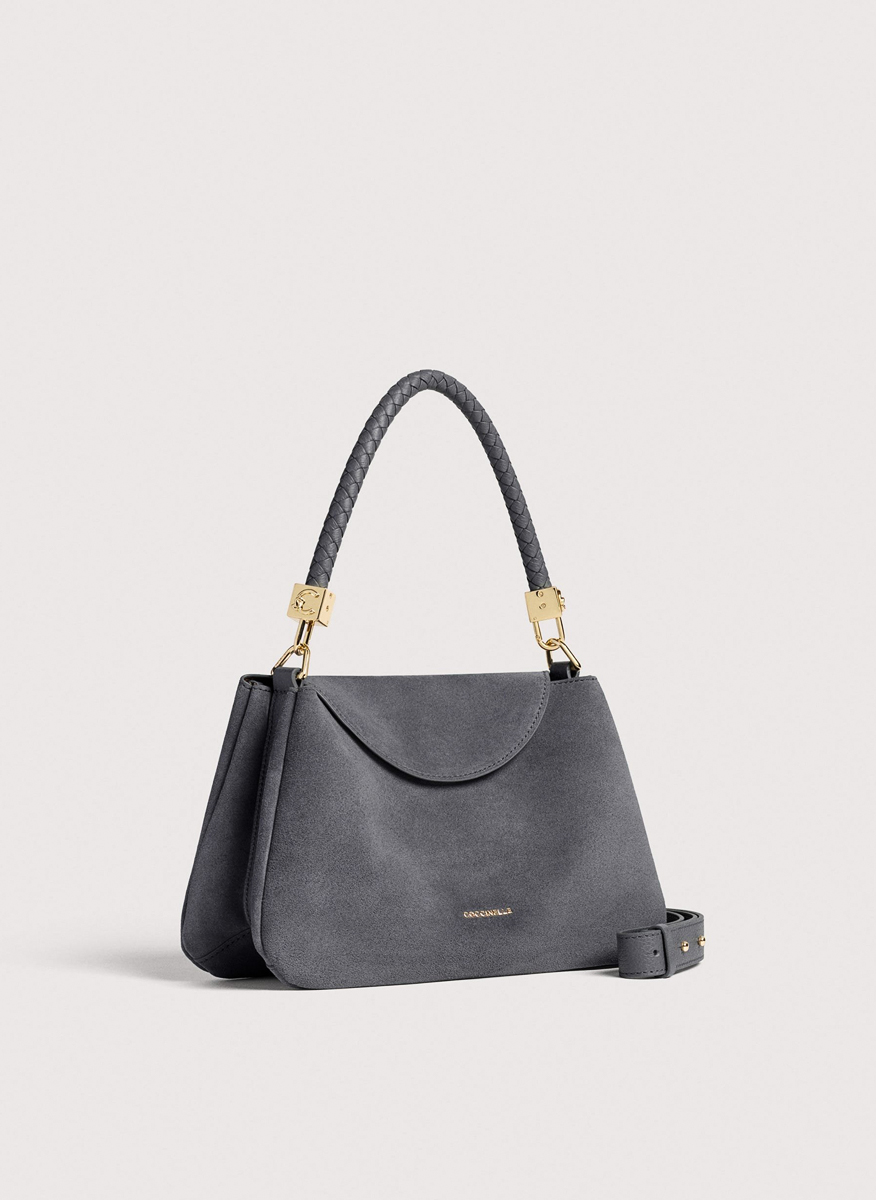 Велурена чанта Coccinelle Tiggy Small