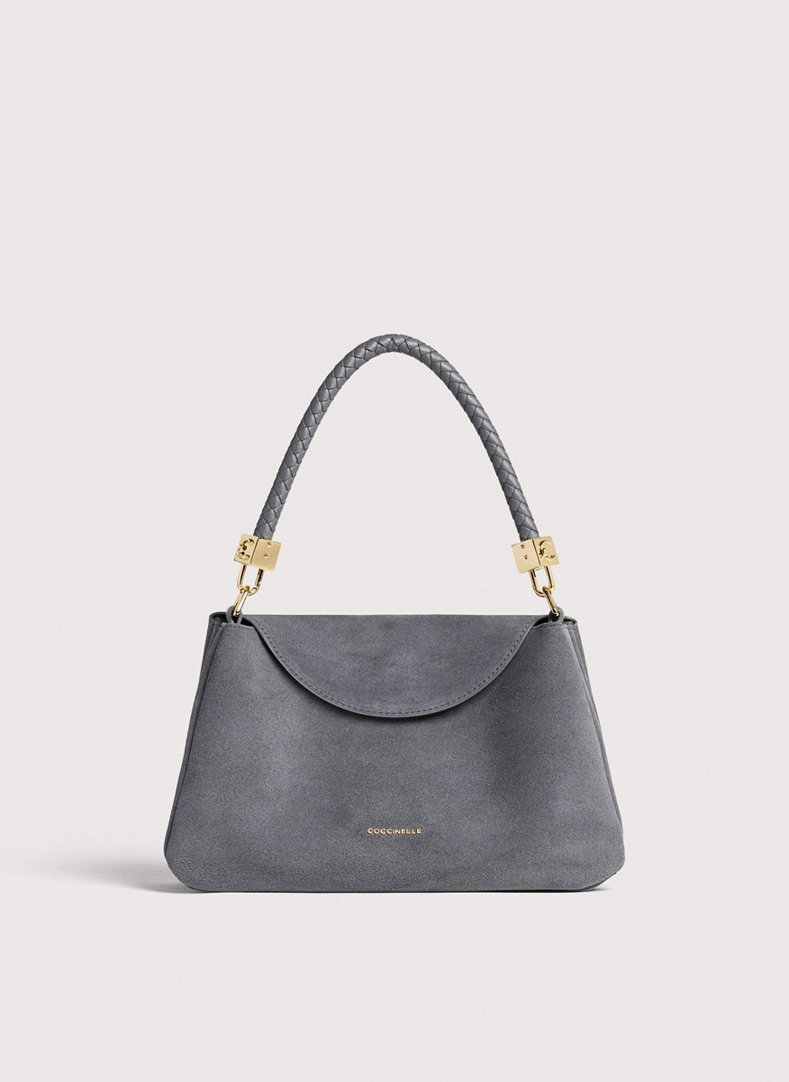 Велурена чанта Coccinelle Tiggy Small