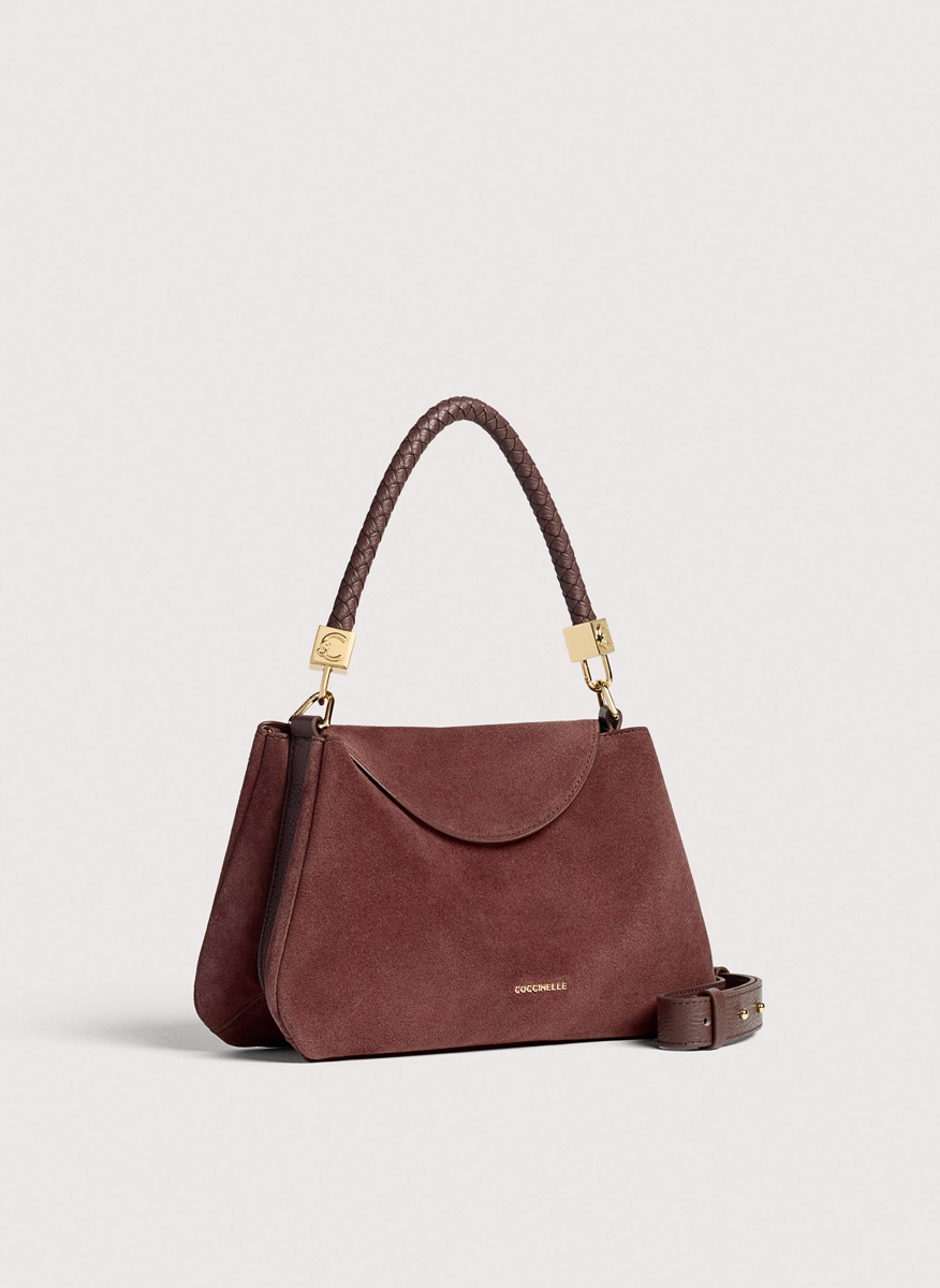 Велурена чанта Coccinelle Tiggy Small