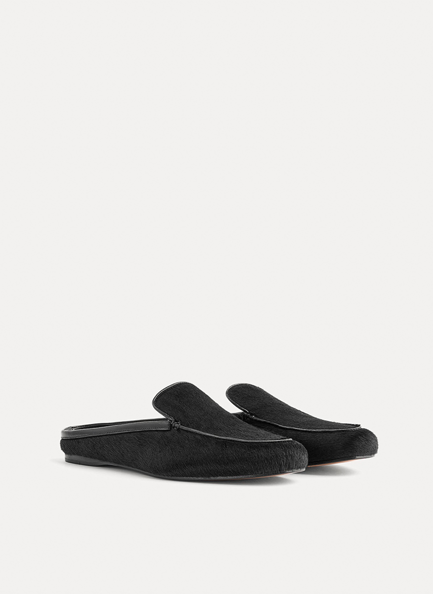 Сабо с 'pony' ефект 'loafer style' forte_forte