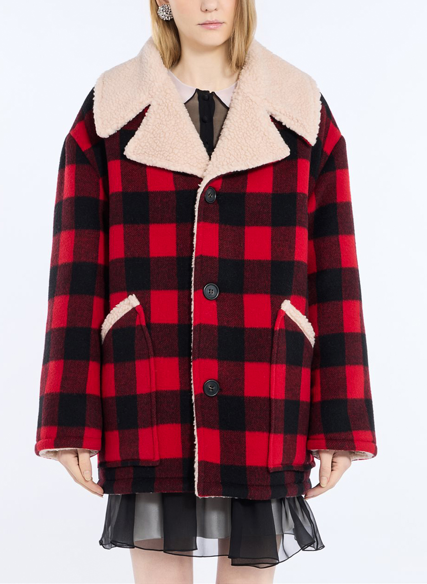 No21 plaid wool jacket