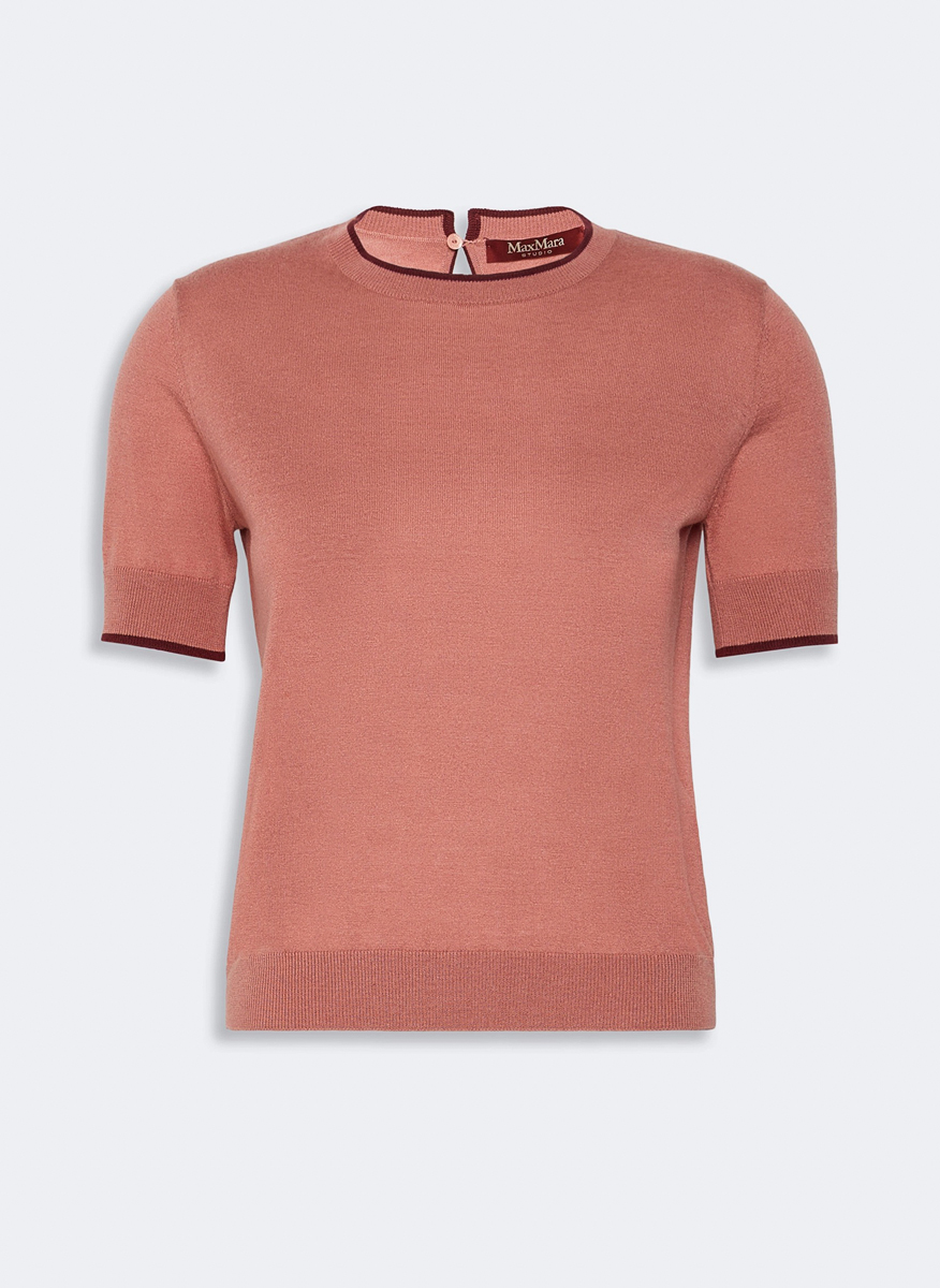 Max Mara Studio Mstagenda fine knit sweater Fard