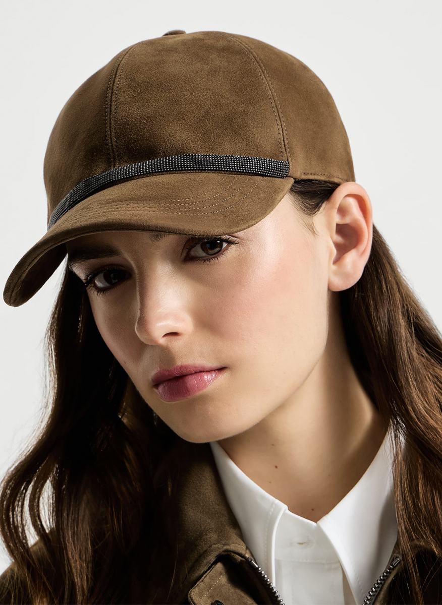 Brunello Cucinelli baseball hat in suede