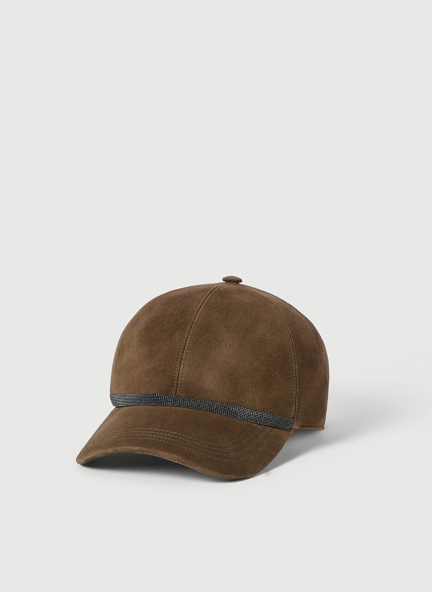 Brunello Cucinelli baseball hat in suede