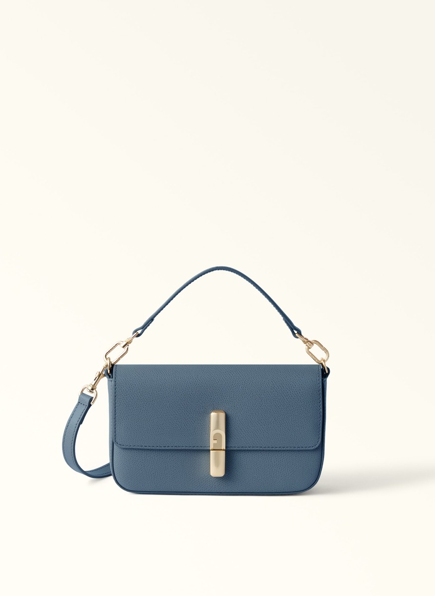 Мини чанта Furla Iride Grigio Blu