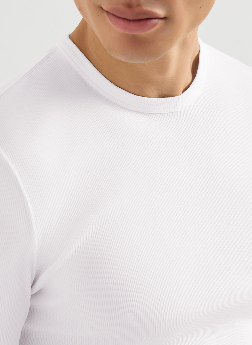 Brunello Cucinelli ribbed t-shirt