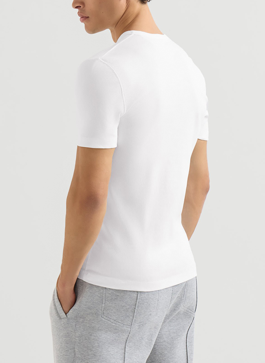 Brunello Cucinelli ribbed t-shirt