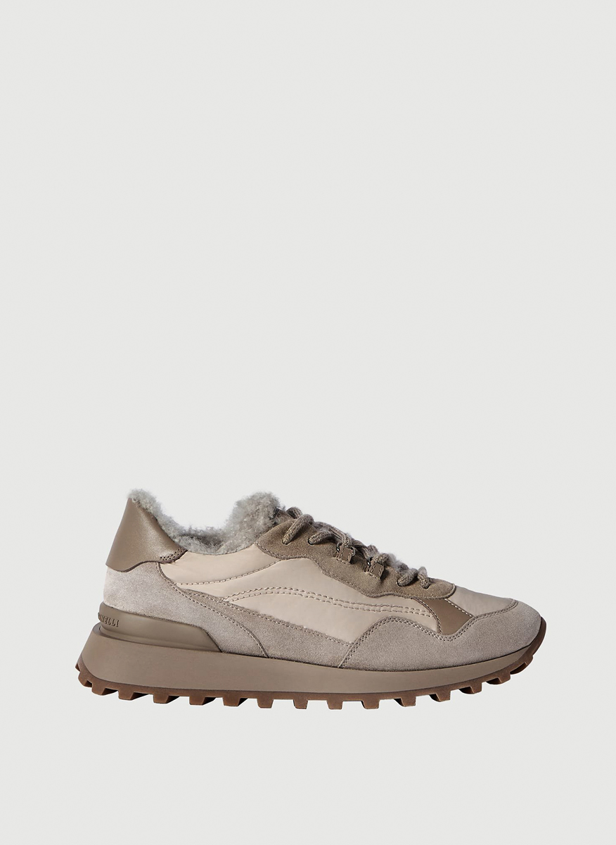 Brunello Cucinelli sneakers with shearling lining