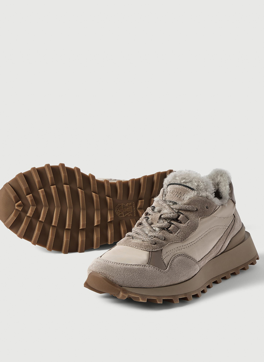 Brunello Cucinelli sneakers with shearling lining