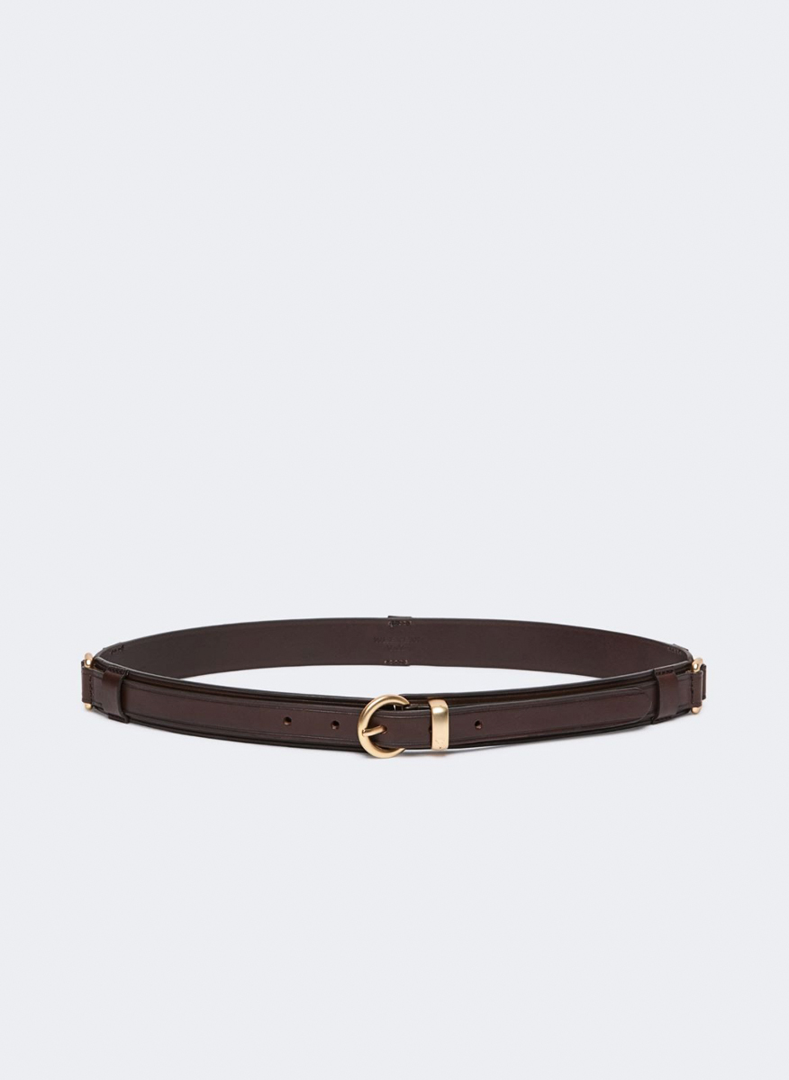 Kожен колан Weekend Max Mara Wkakaki Brown