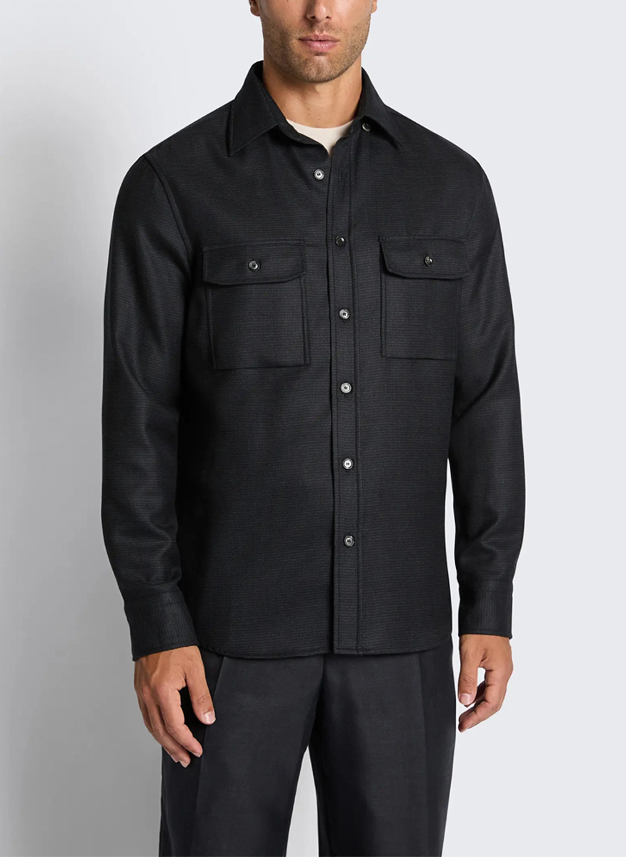 Риза от вълна 'Military shirt' Brioni