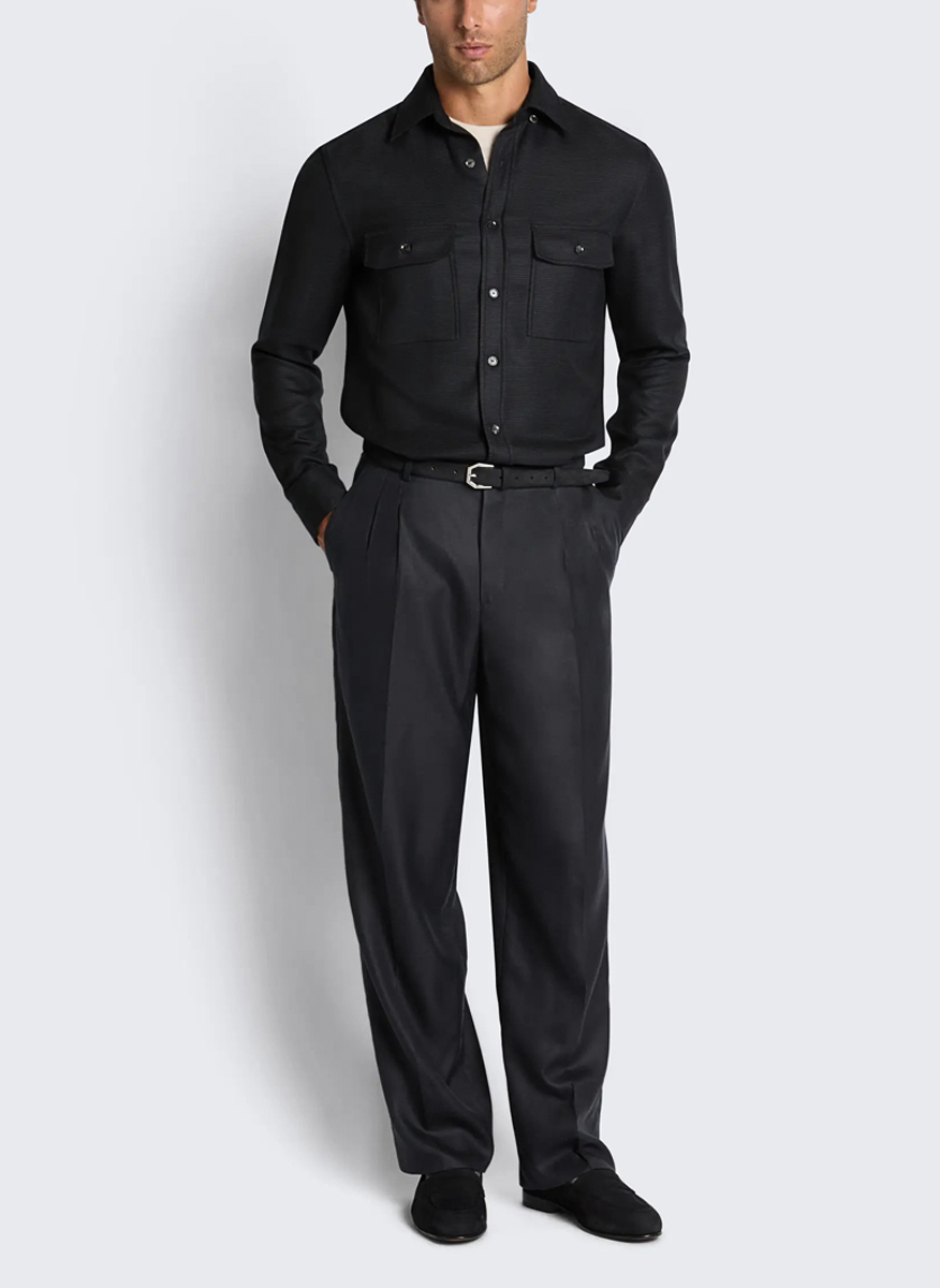 Риза от вълна 'Military shirt' Brioni