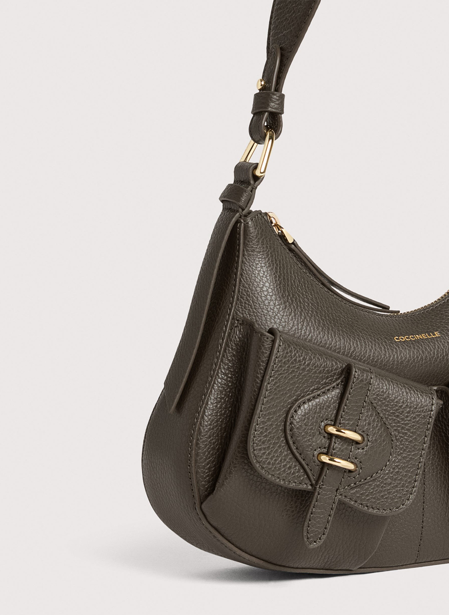 Чанта Coccinelle Mavery Pocket Eucalipto