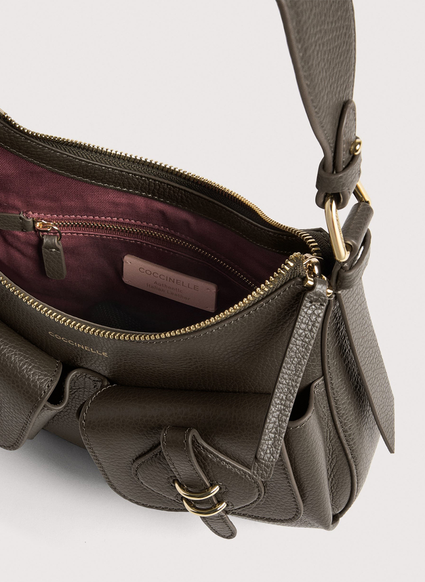 Чанта Coccinelle Mavery Pocket Eucalipto