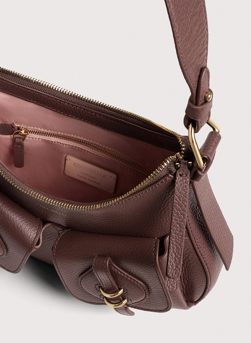 Чанта Coccinelle Mavery Pocket Eucalipto