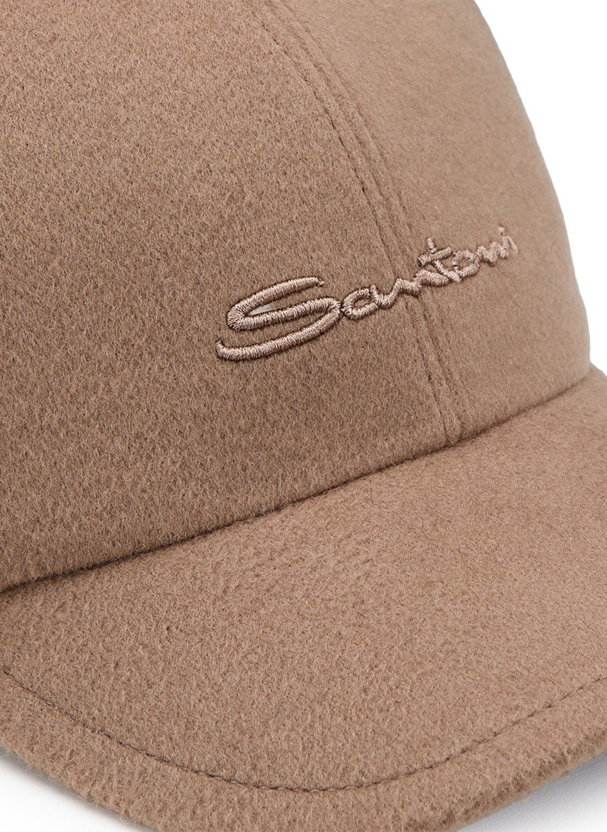 Бейзболна шапка от кашмир Santoni