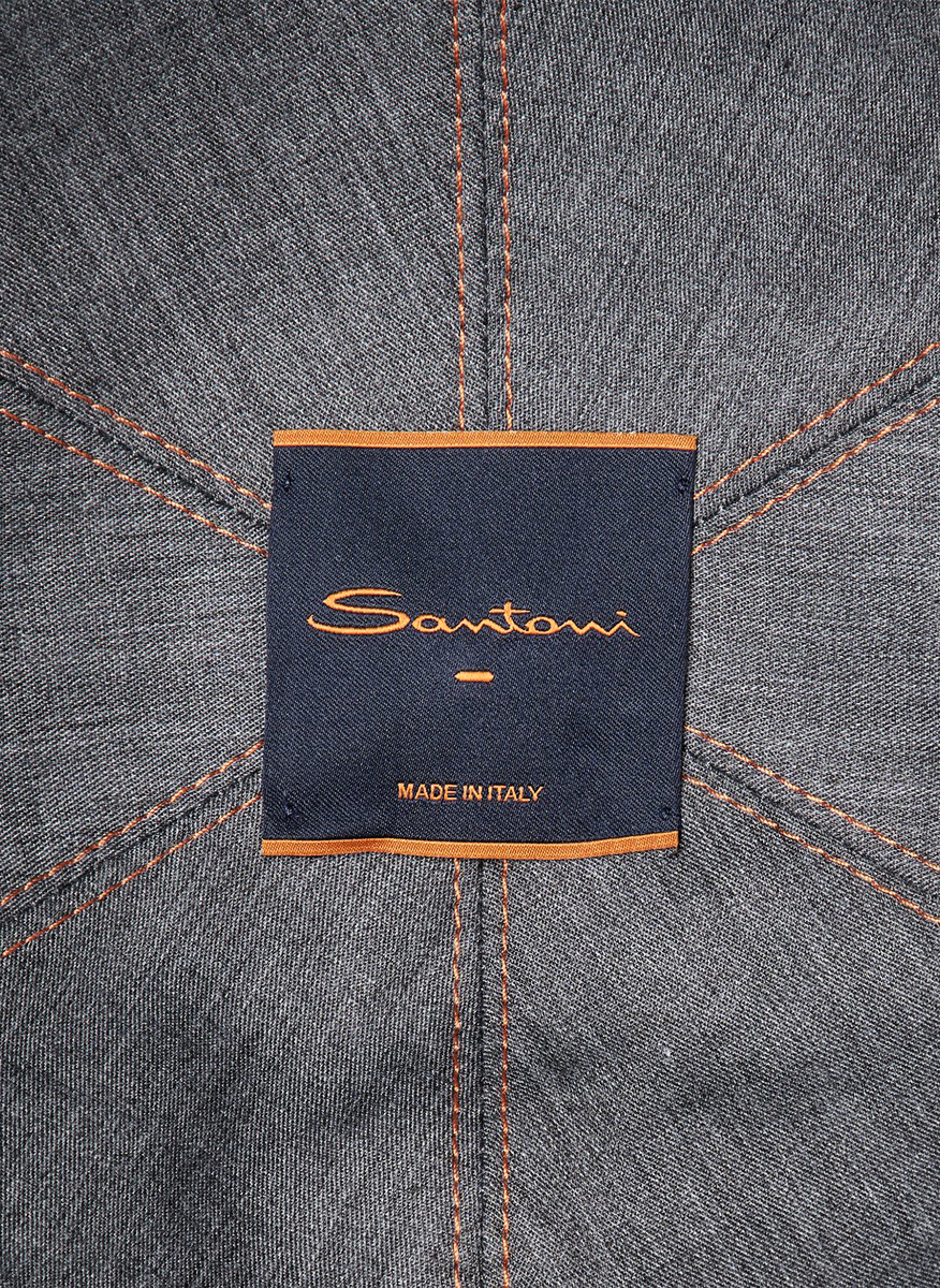 Бейзболна шапка с лого бродерия Santoni