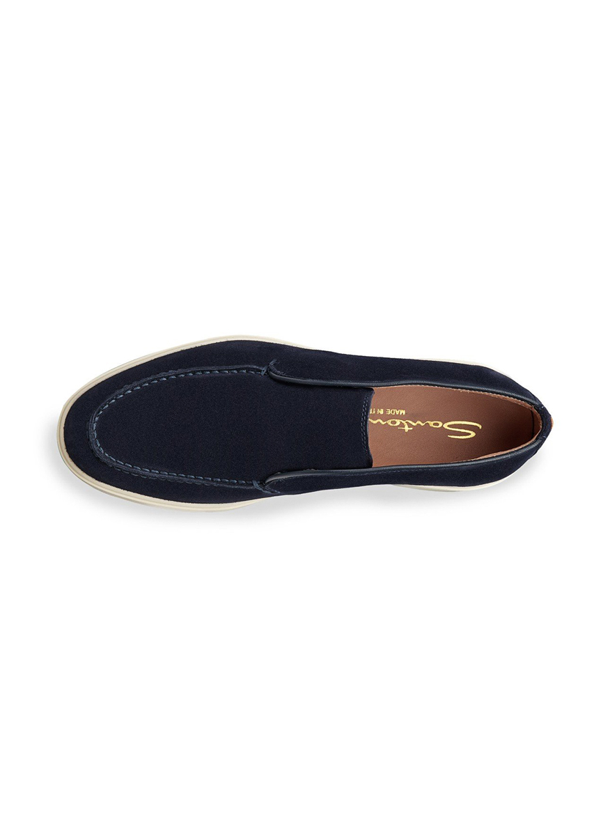 Велурени боти 'Slip-on style' Santoni