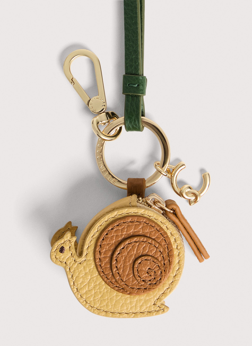 Кожен аксесоар за чанта Coccinelle Pocket Garden Green