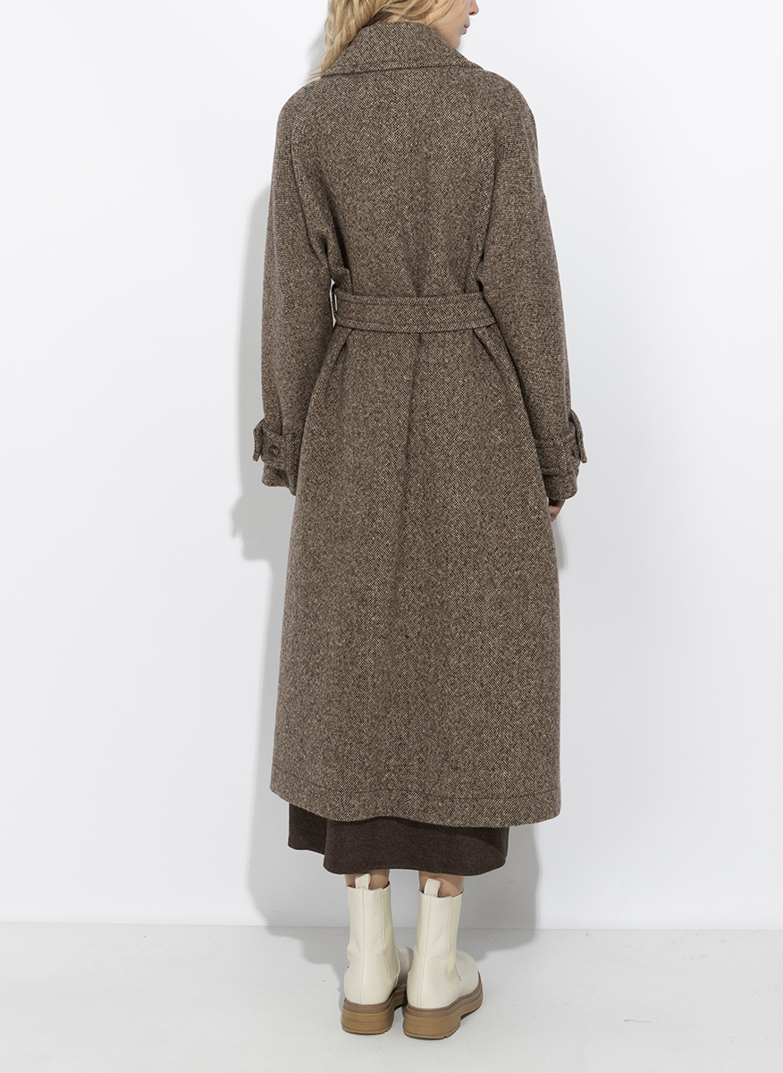 Дълго палто от 'Tweed' с вълна Weekend Max Mara Wkdtema