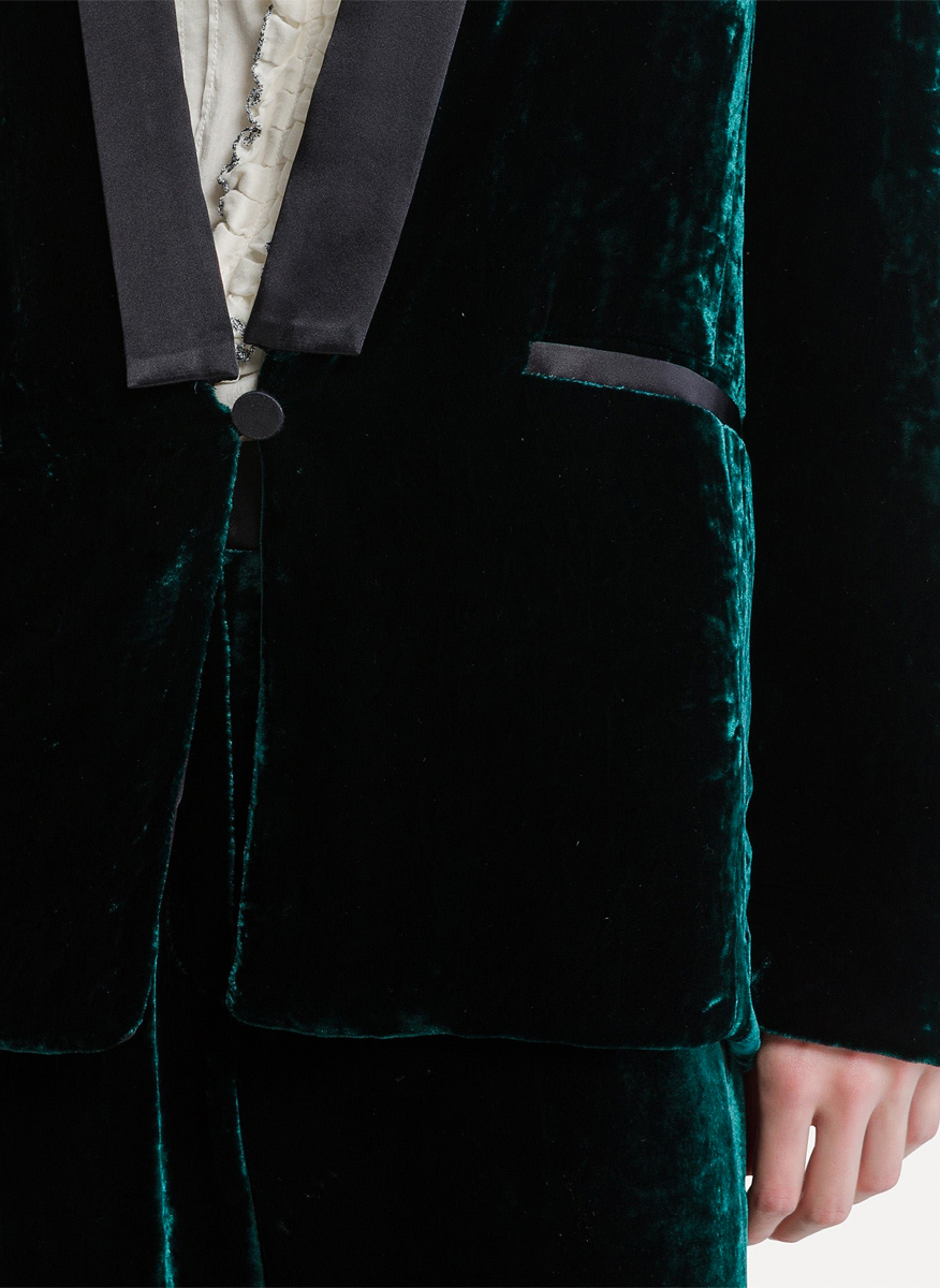 forte_forte blazer with contrasting details