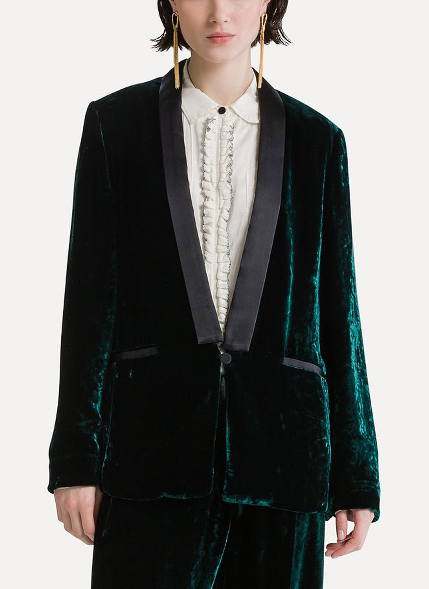 forte_forte blazer with contrasting details