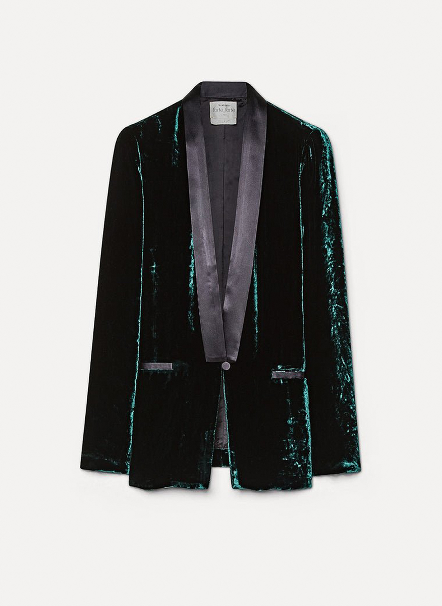forte_forte blazer with contrasting details