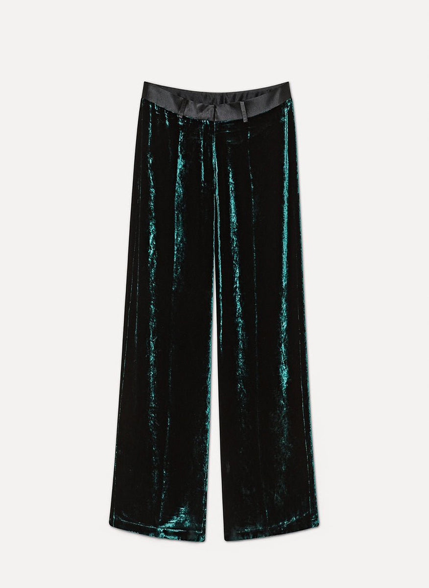 forte_forte satin pants with contrasting details