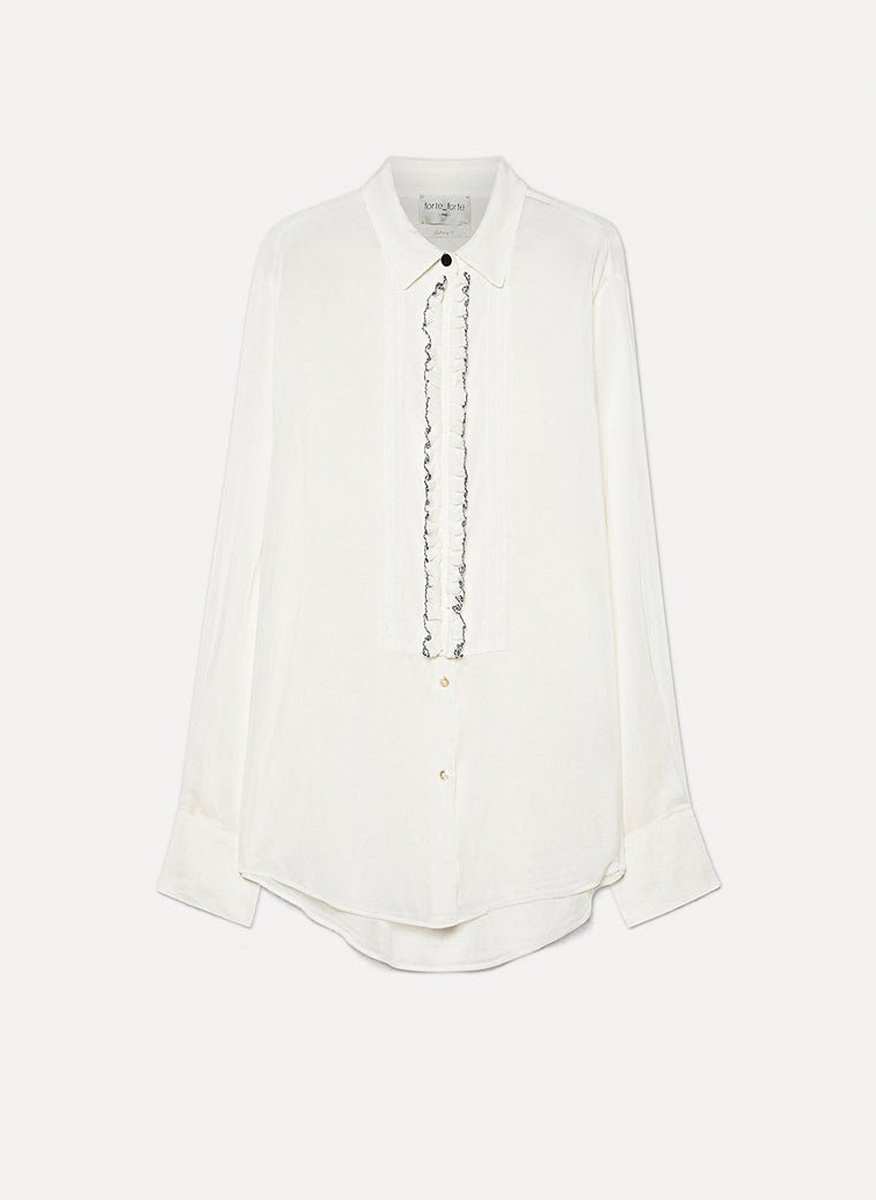forte_forte silk blend shirt