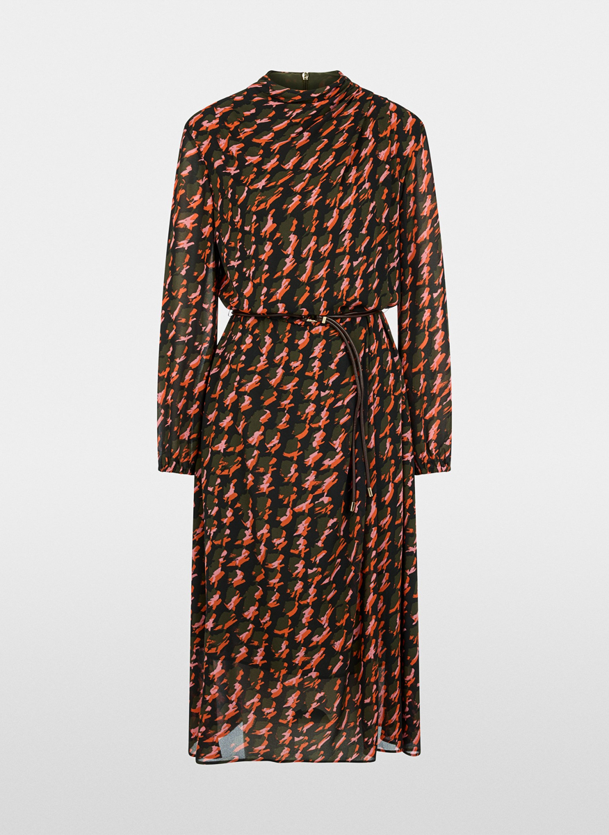 Миди рокля с принт Marc Cain Collections