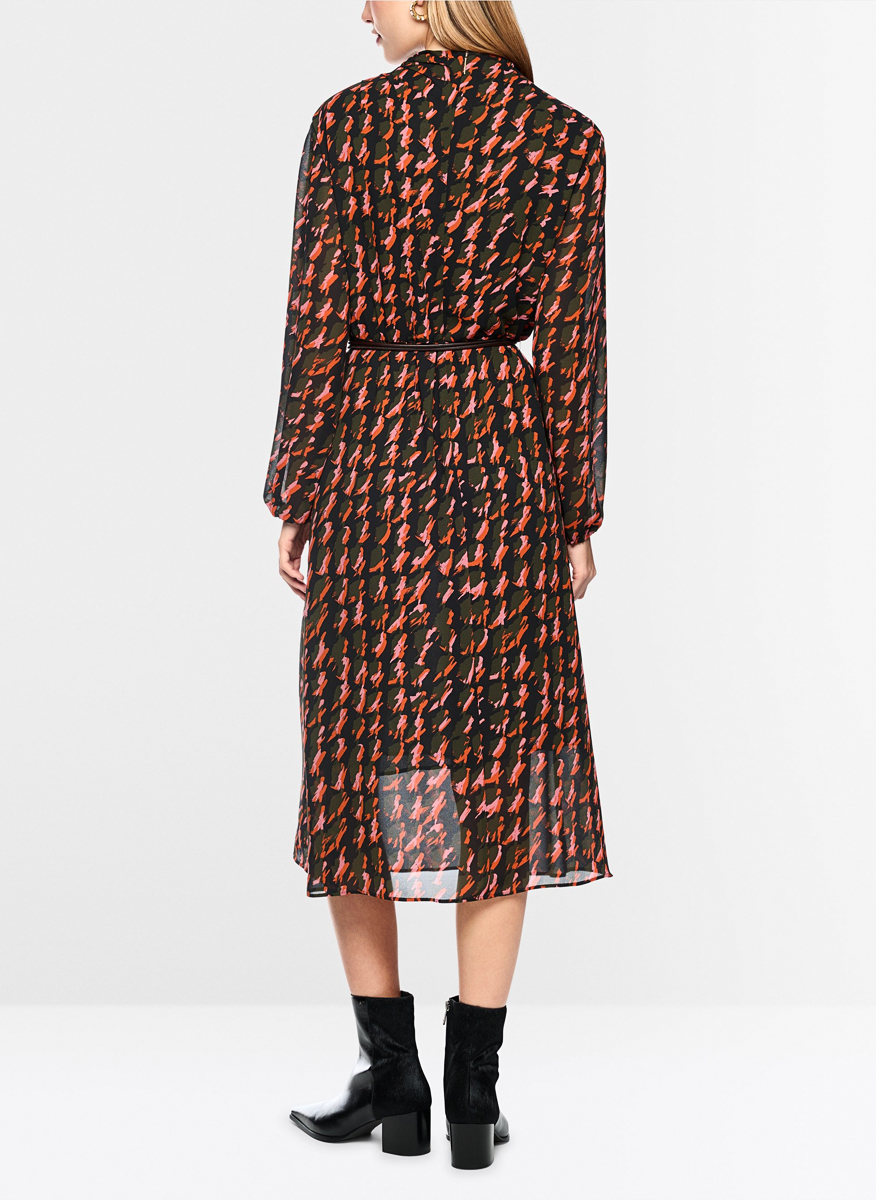 Миди рокля с принт Marc Cain Collections