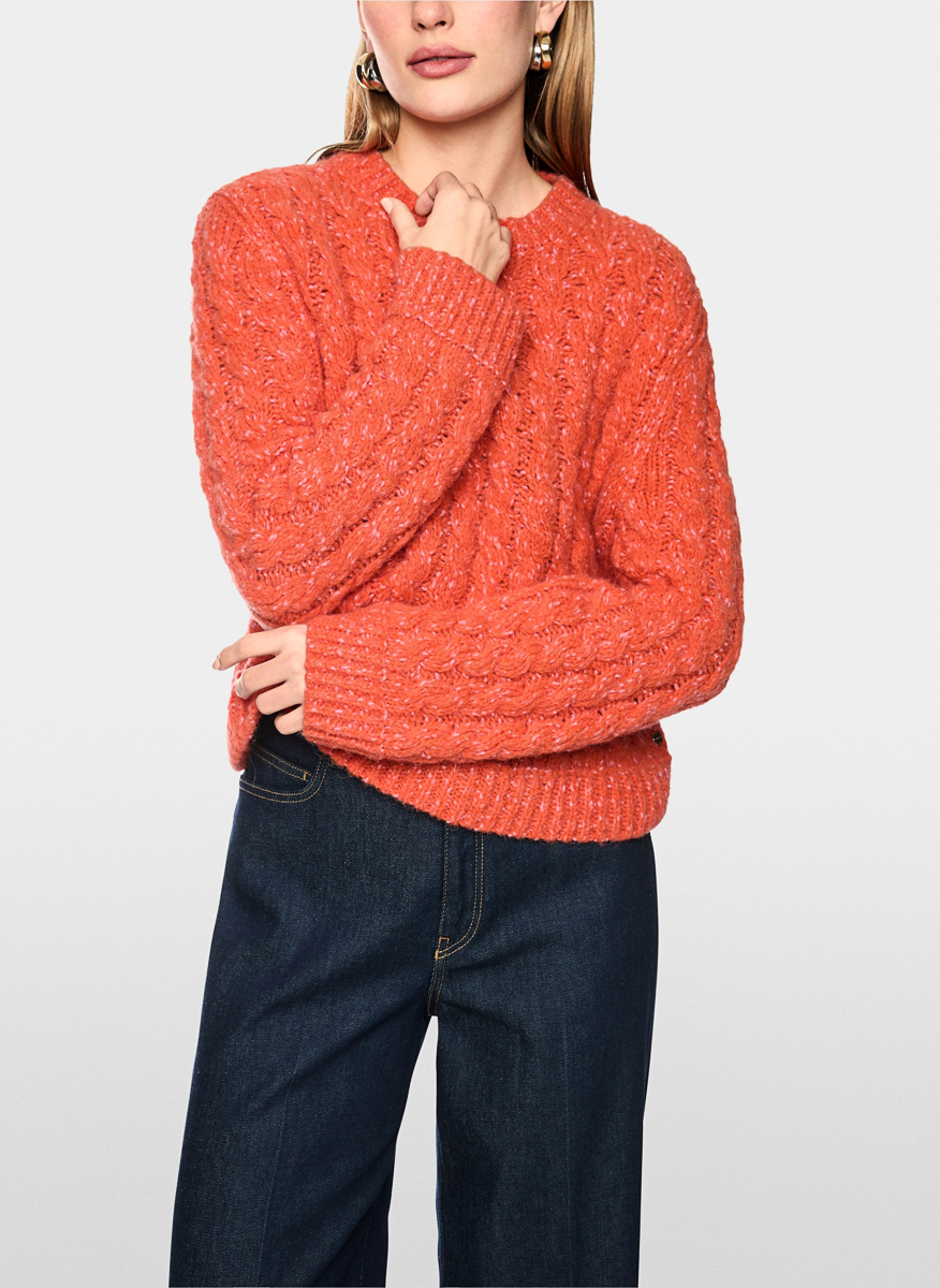 Пуловер с алпака 'Cable knit' Marc Cain Collections