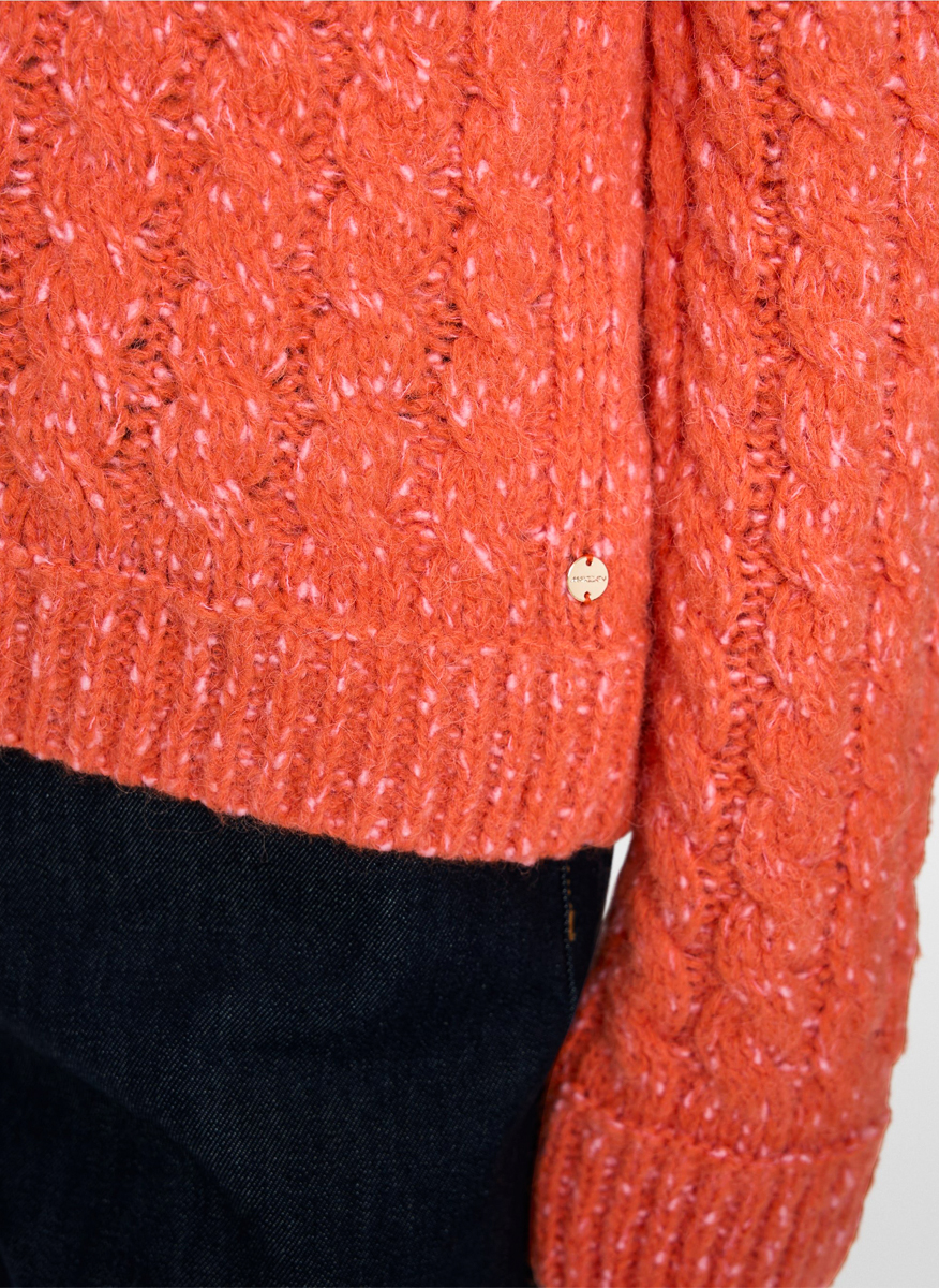 Пуловер с алпака 'Cable knit' Marc Cain Collections