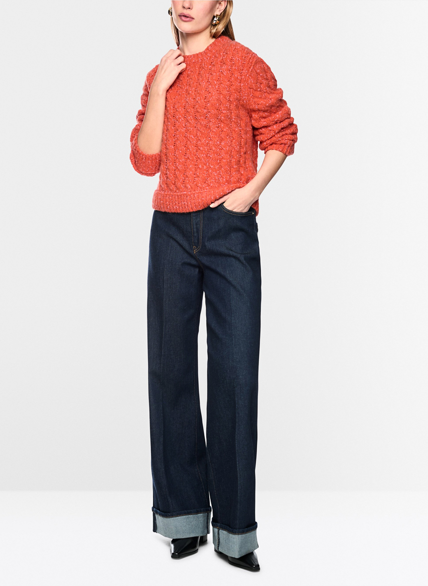 Пуловер с алпака 'Cable knit' Marc Cain Collections