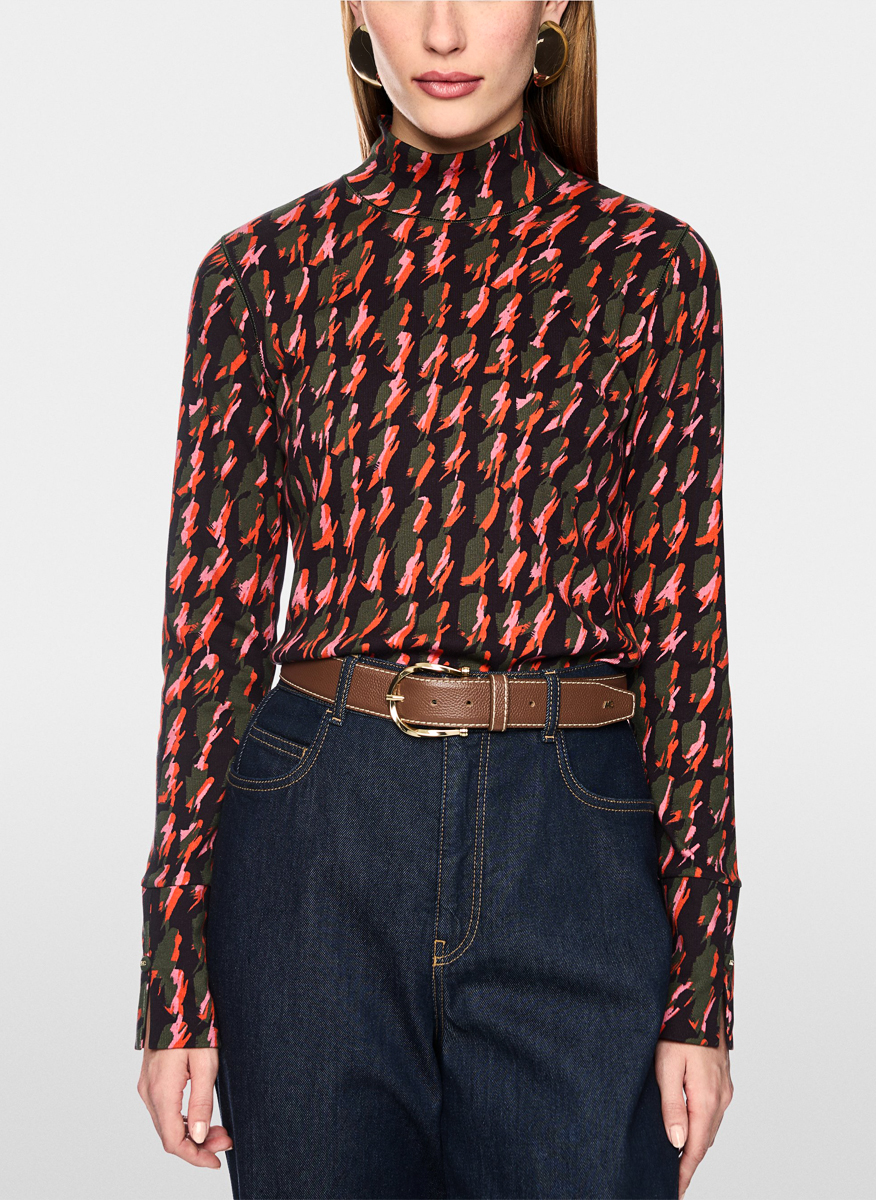 Блуза с принт 'Houndstooth' Marc Cain Collections