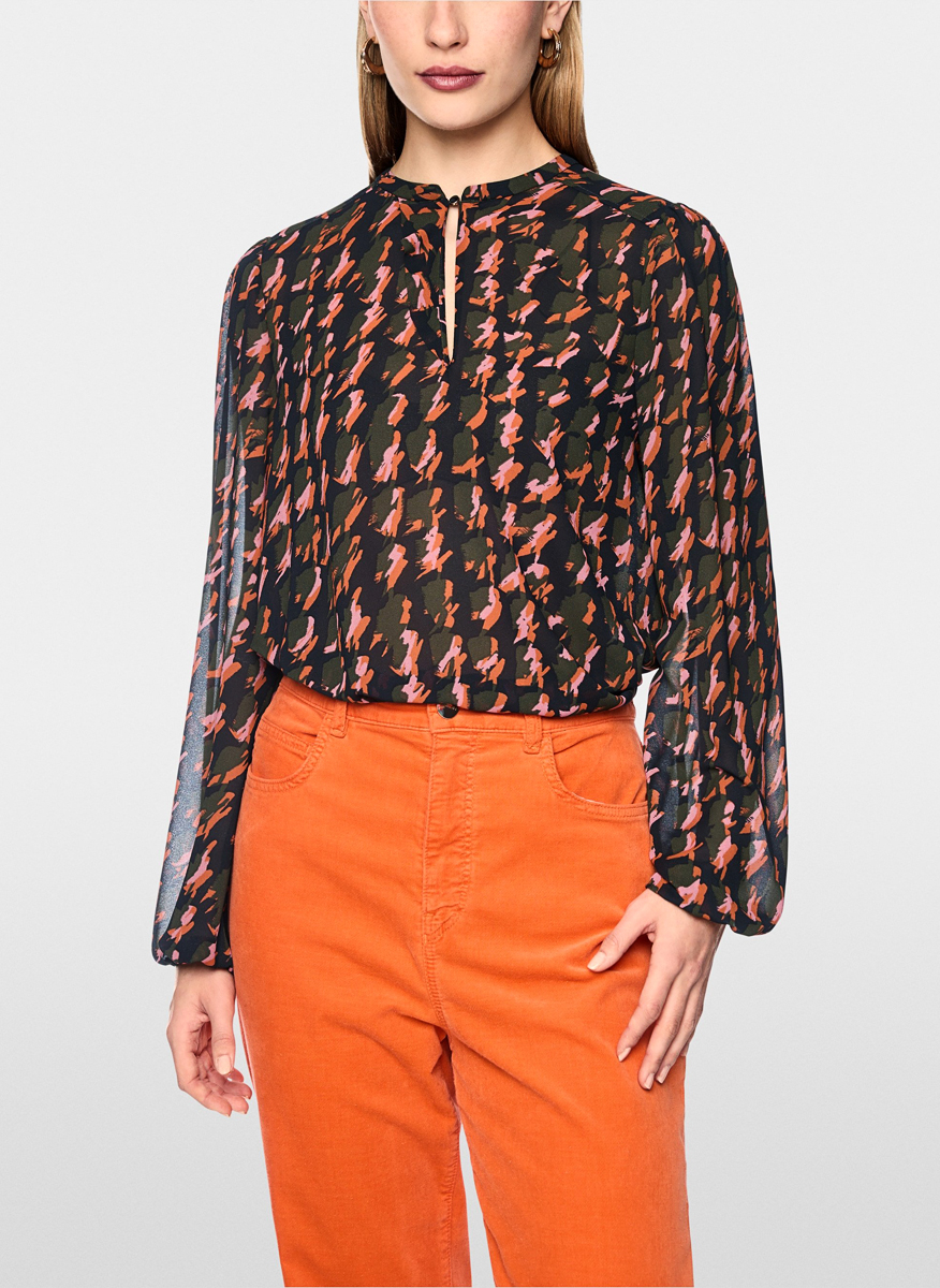 Блуза с принт 'Houndstooth' Marc Cain Collections