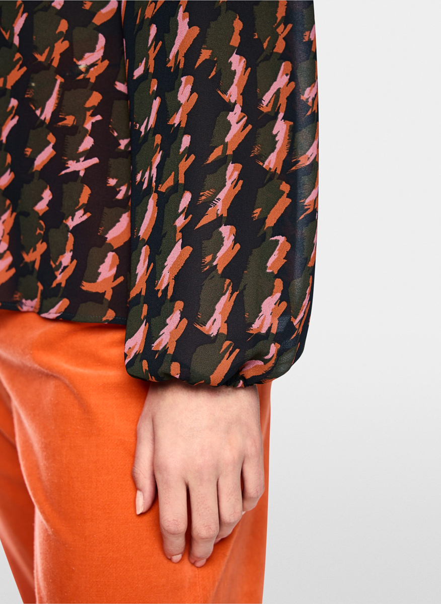 Блуза с принт 'Houndstooth' Marc Cain Collections