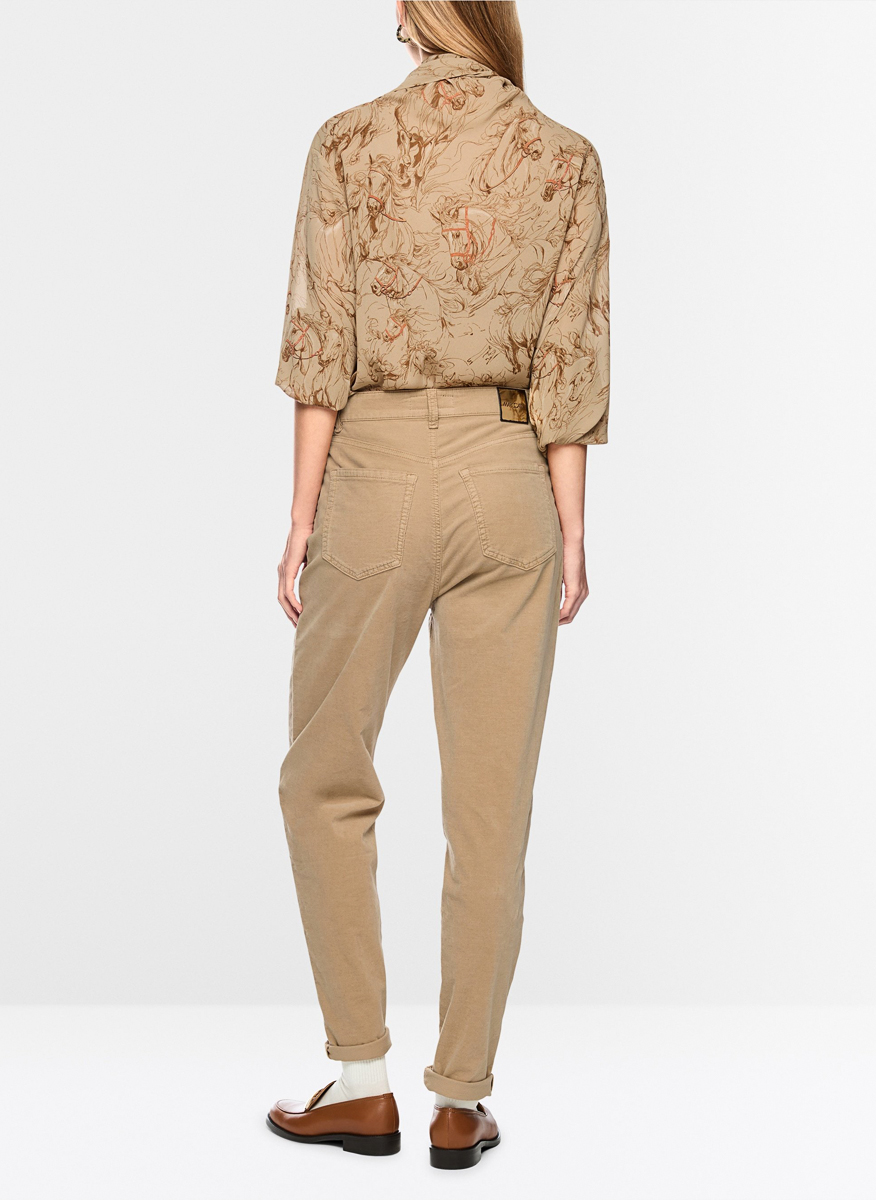 Marc Cain Collections 'Feura' trousers with metal details