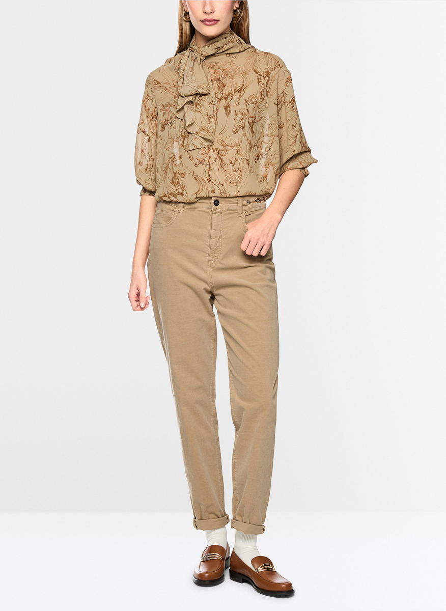 Marc Cain Collections 'Feura' trousers with metal details